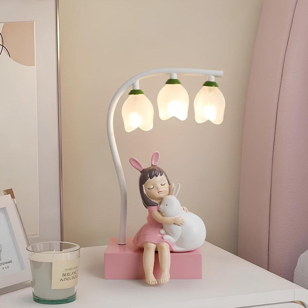Modern LED Table Lamp Warm Soft Light Compact Bedside Desk Lighting
