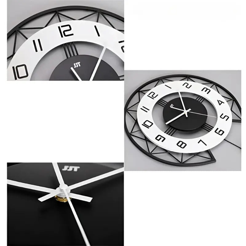 Modern Silent Wall Clock Minimalist Decorative Wall Clock for Home and Office