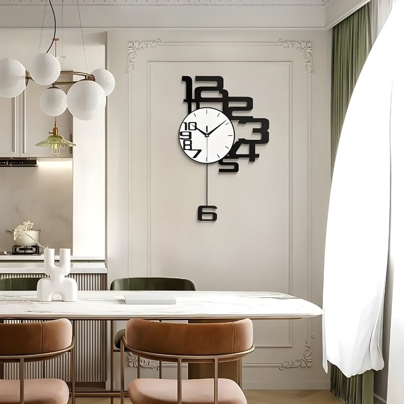 Modern Silent Wall Clock Minimalist Non Ticking Decorative Home Office Clock