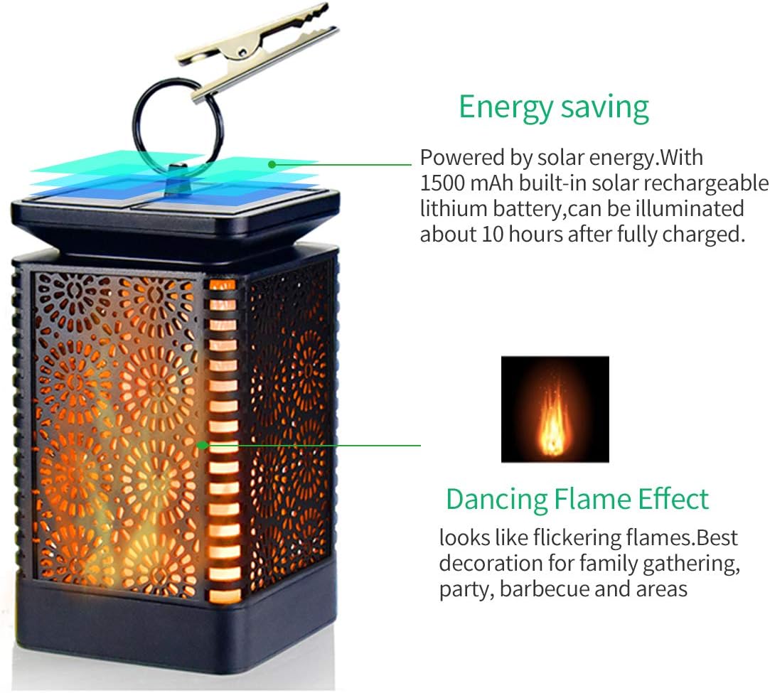 Modern Solar Garden Lantern LED Outdoor Decorative Solar Table Light