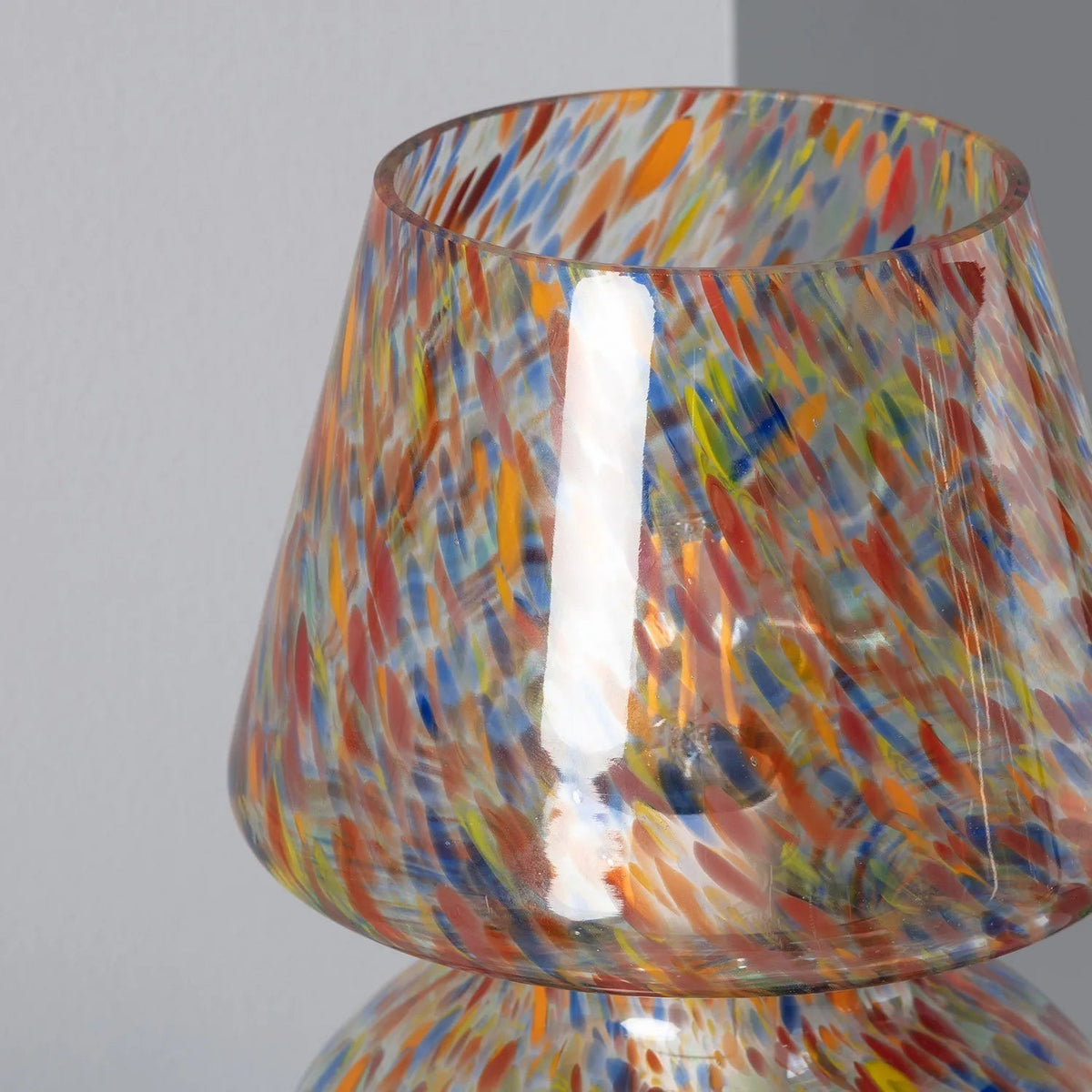 Multicolor Glass Table Lamp Decorative Ambient Bedside Lamp Artistic Modern Home Lighting