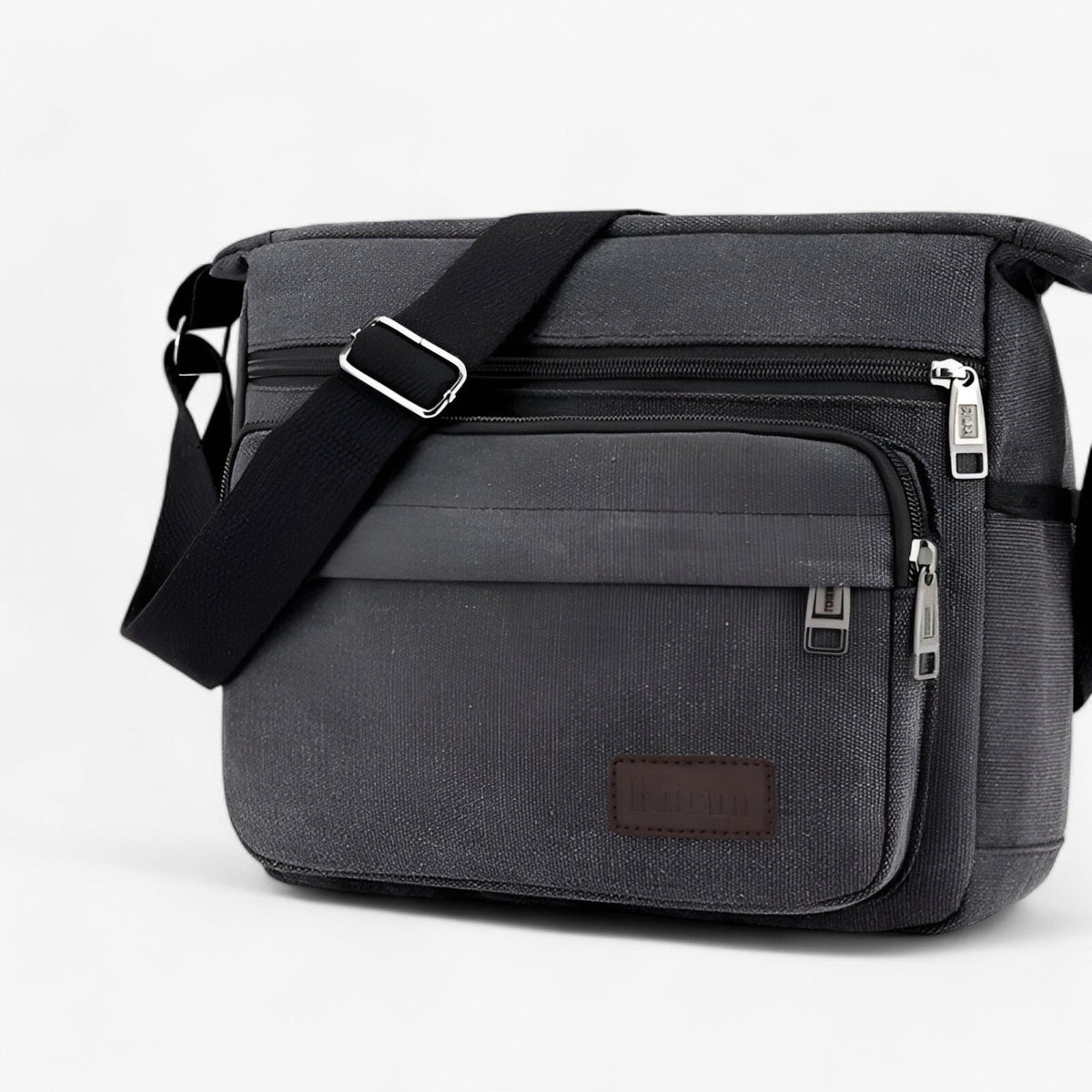 Multifunctional Canvas Shoulder Bag for Men Large Capacity Everyday Carry