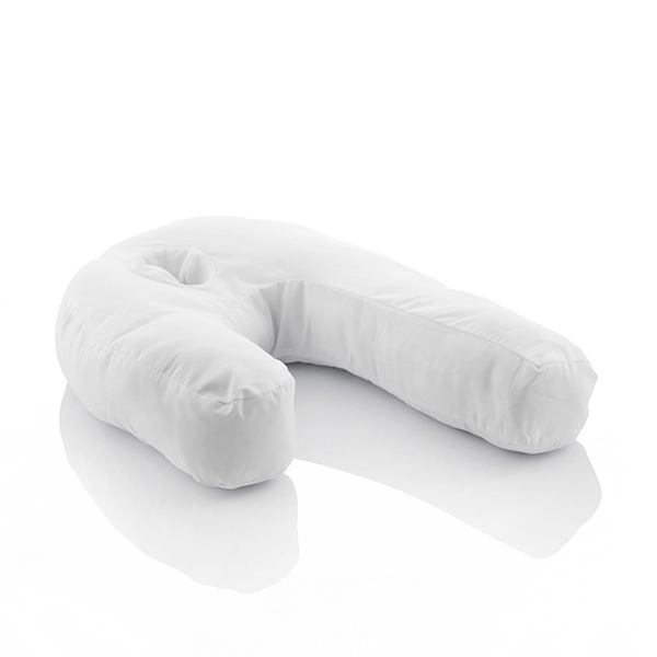 Orthopedic Contoured Pillow for Side Sleepers Promotes Healthy Neck and Spine Alignment