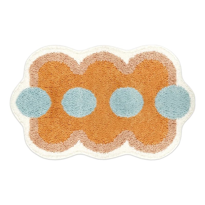 Plush Bathroom Bath Mat Non Slip Absorbent Soft Floor Rug Modern Quilted Design