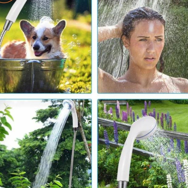 Portable USB Rechargeable Camping Shower Outdoor Travel Electric Shower Pump