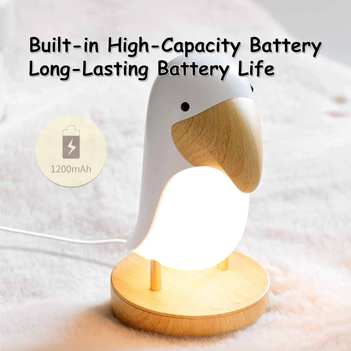 Rechargeable Bird LED Night Lamp β PeckLight Decorative Table Lamp