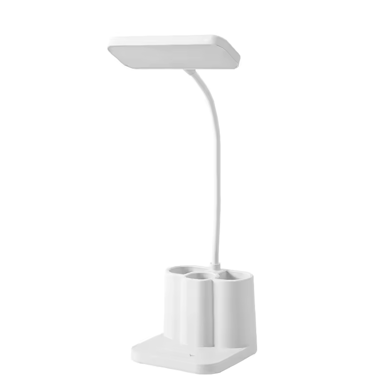 Rechargeable LED Desk Lamp with Pen Holder – Adjustable Study Lamp for Desk, Office & Reading