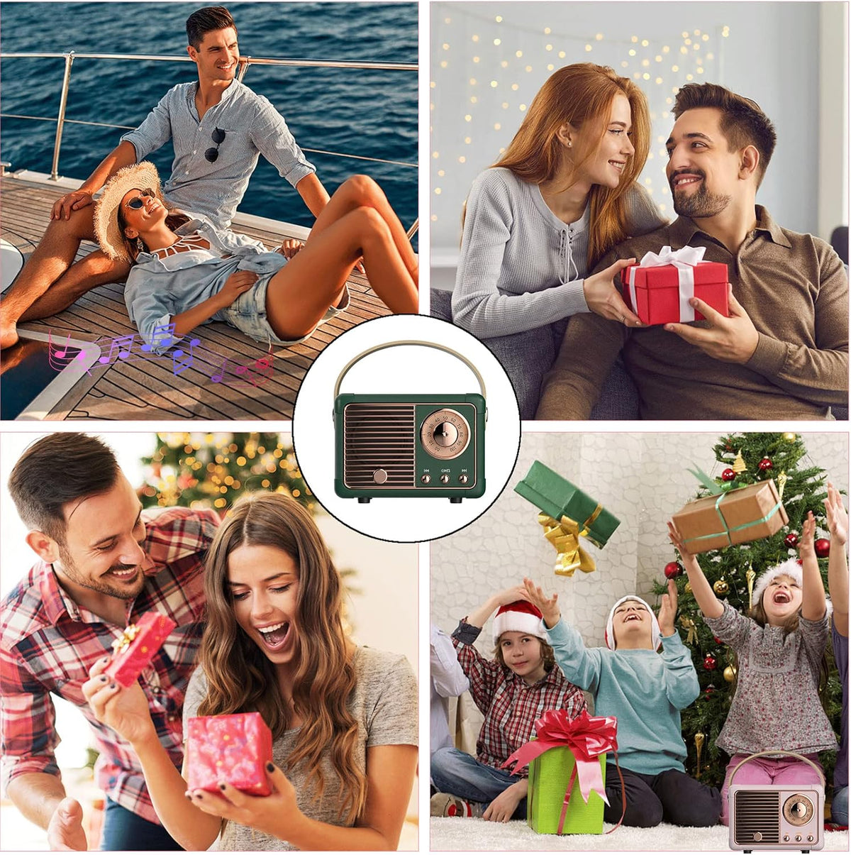 Retro Bluetooth Speaker with Wireless Connectivity and Classic Vintage Design