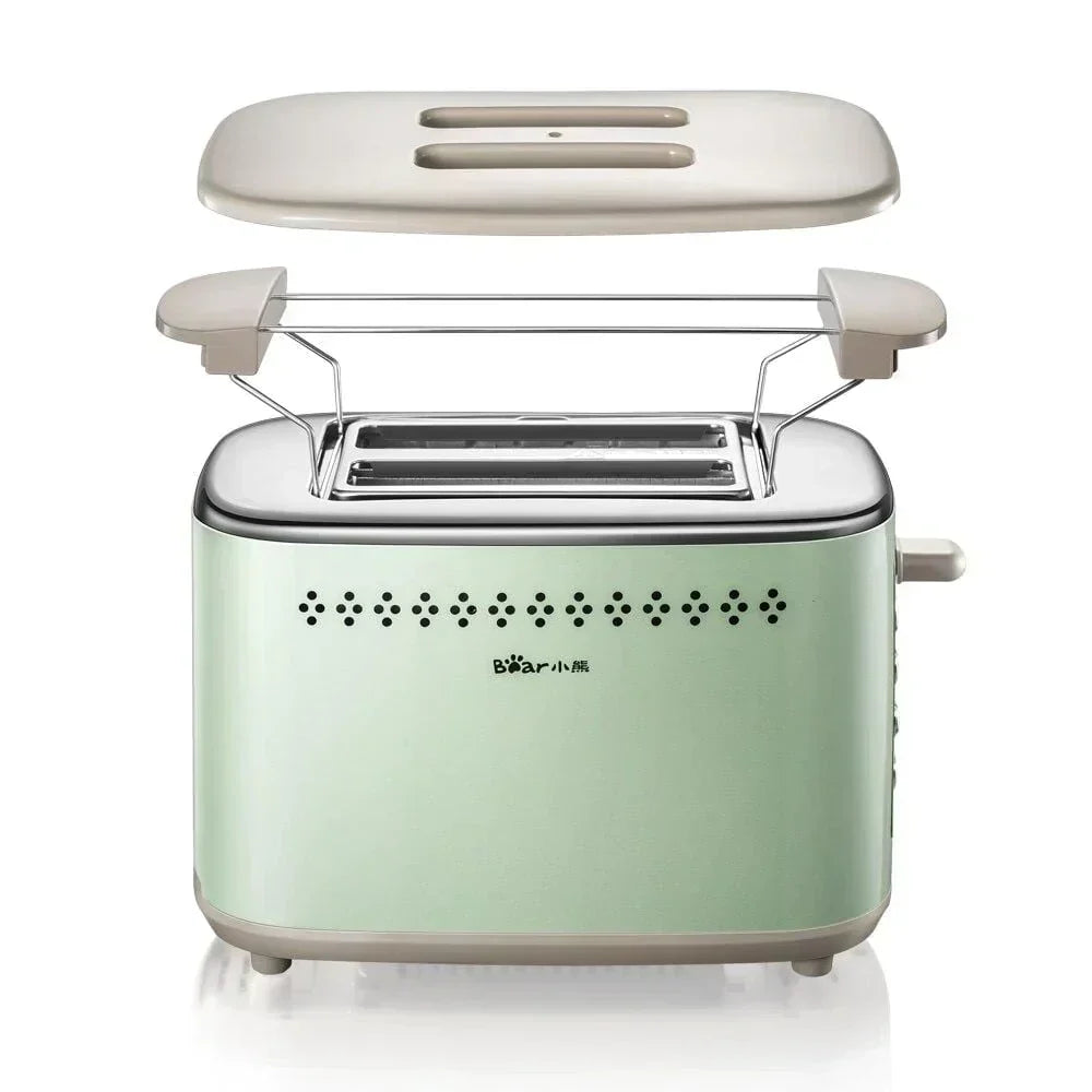 Retro Electric Toaster Vintage Stainless Steel 4 Slice Toaster Adjustable Browning Kitchen Appliance