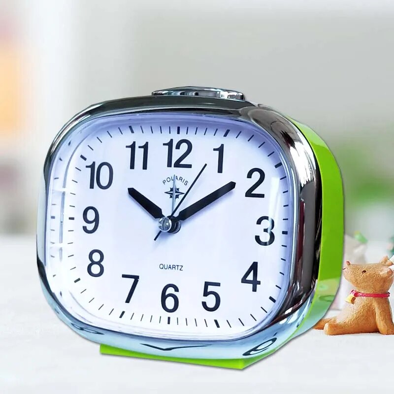 Silent Alarm Clock Large Display Bedside Desk Clock with Night Light and Snooze Function