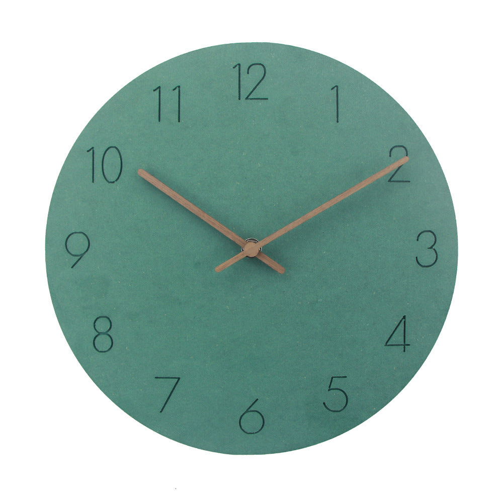 Silent Nordic Wall Clock Minimalist Design – Modern Scandinavian Wall Clock for Living Room, Bedroom & Office