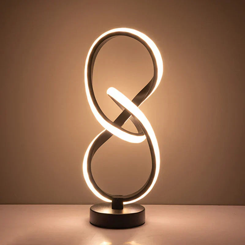 Slim Dimmable Table Lamp with Adjustable Brightness and Ambient Glow Lighting
