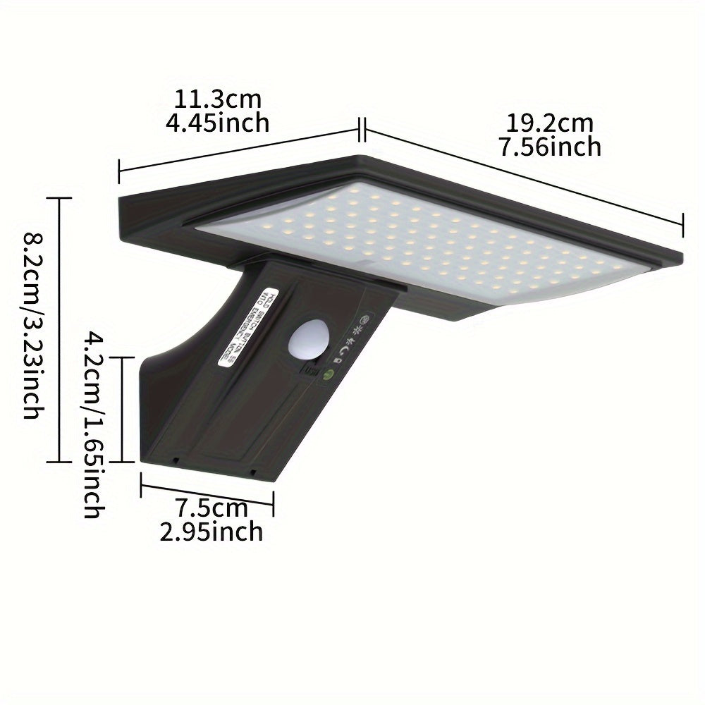 Solar LED Outdoor Floodlight Motion Sensor Wireless Waterproof Security Light
