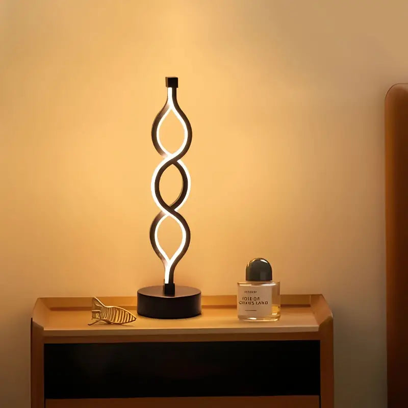 Spiral LED Table Lamp Modern Decorative Ambient Desk Light