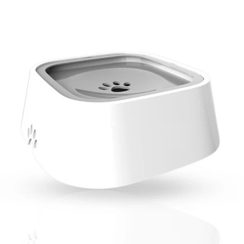 Splash-Proof Floating Dog Water Bowl Slow Feeder No-Spill Pet Drinking Bowl