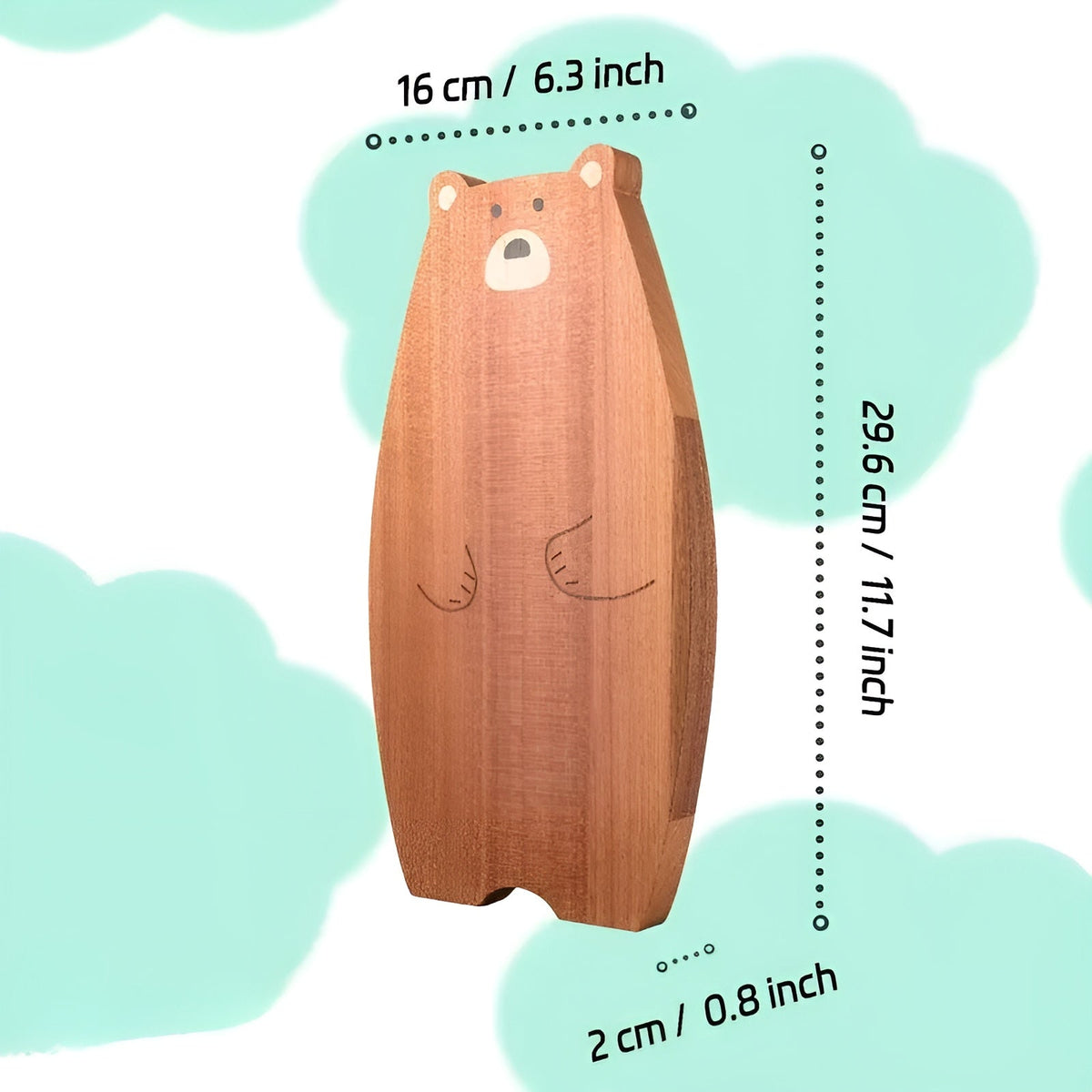 Squirrel Wooden Cutting Board Solid Wood Serving Board