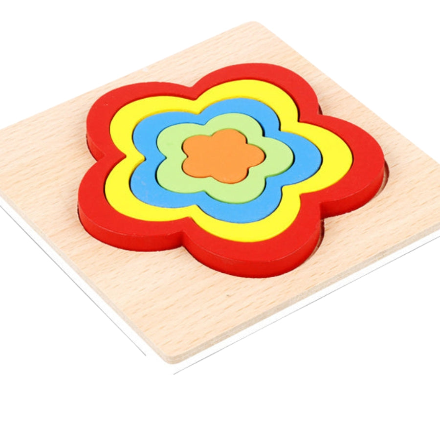 Stacking Puzzle Game Shape Sorting Toy Six Piece Educational Set