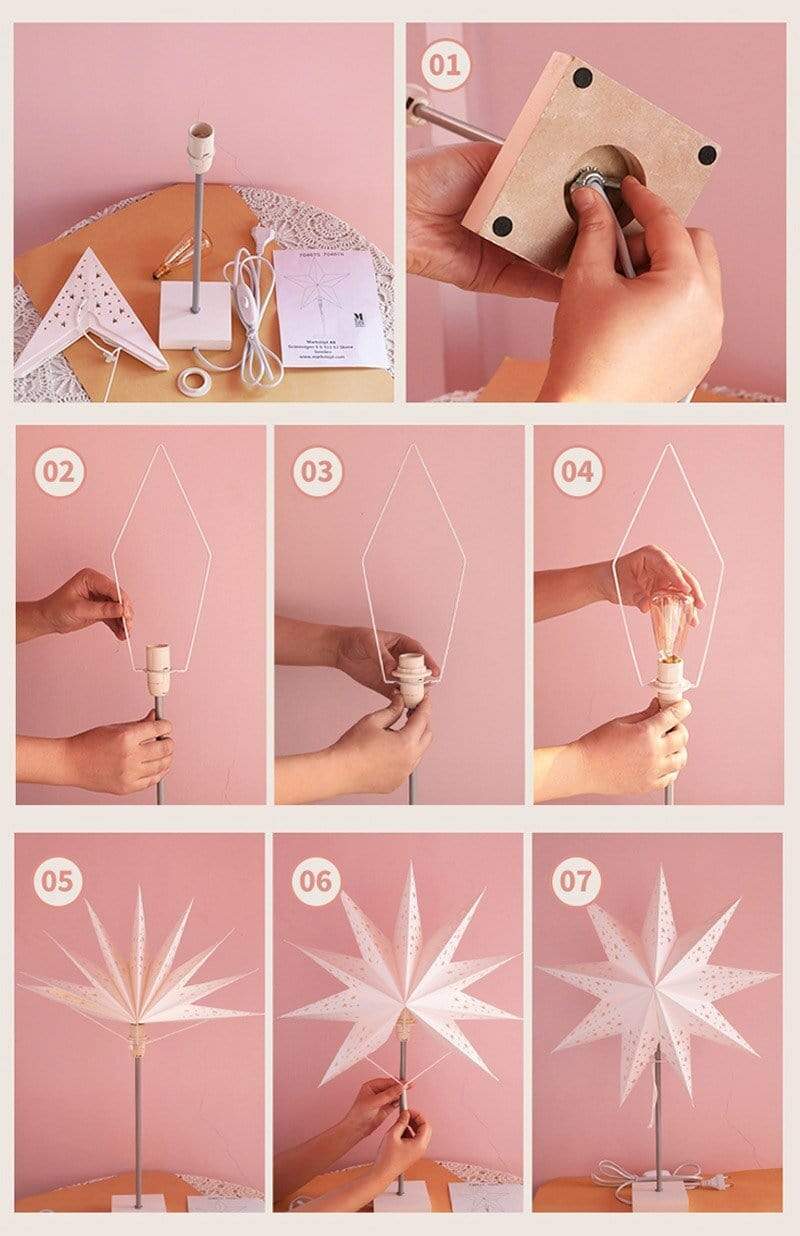 StellarGlow Radiant LED Star Table Lamp for Ambient Home Lighting