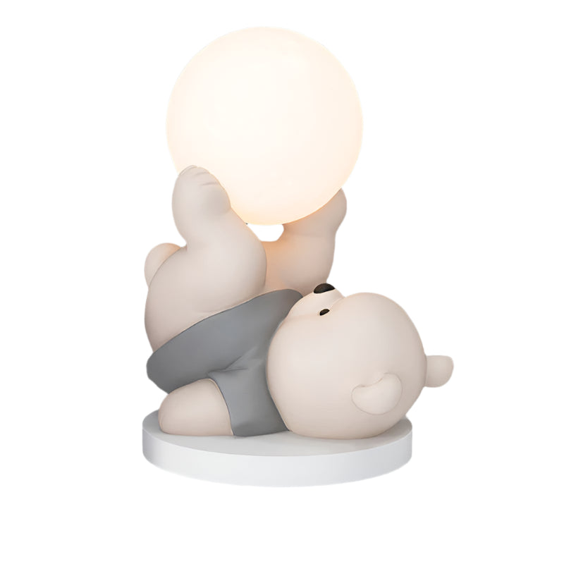 Touch-Control Upside-Down Bear LED Night Light Unique Bedside Lamp Kids Room