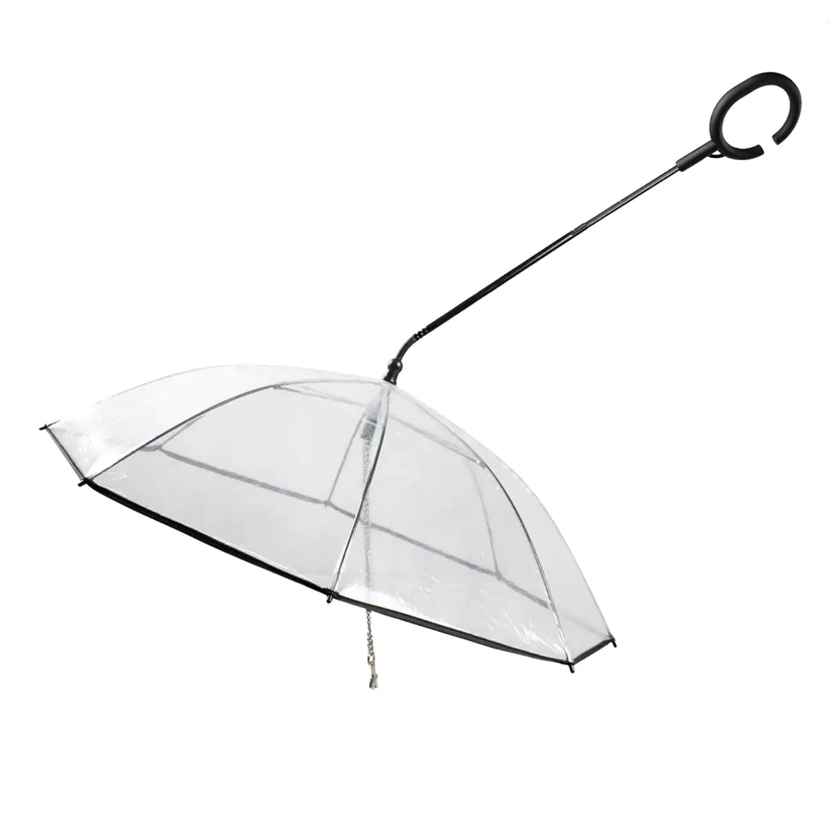 Transparent Dog Umbrella – Clear Rain Protection for Small & Medium Dogs