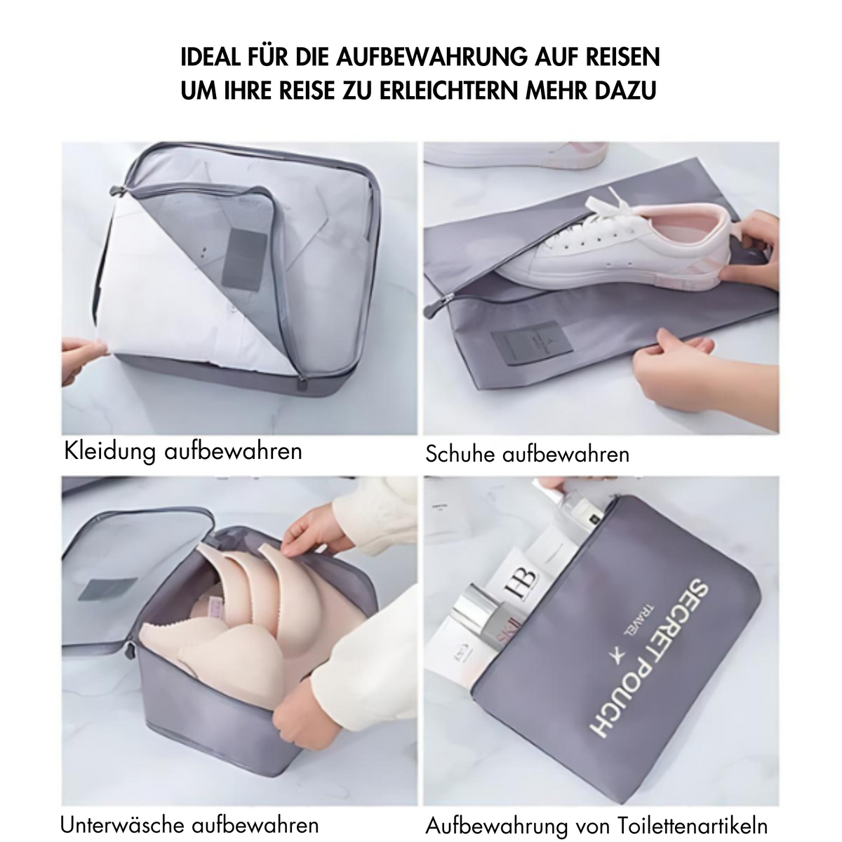Travel Packing Organizer Bags Set Large Capacity Luggage Storage Packing Cubes