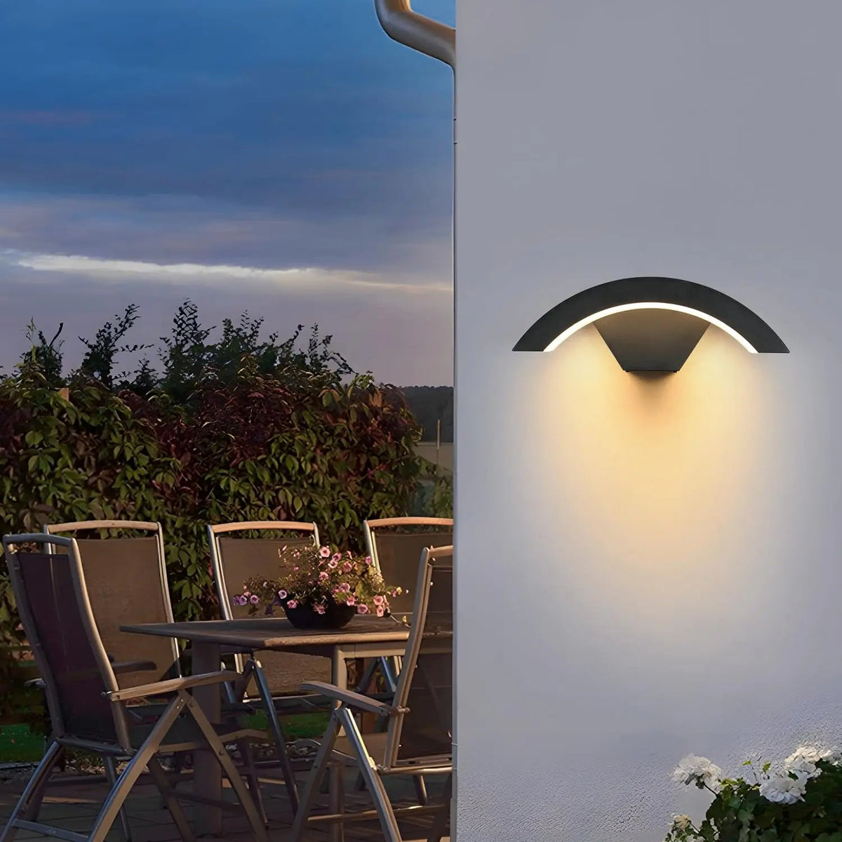 U Shaped Outdoor Wall Light Integrated LED Weatherproof Lamp