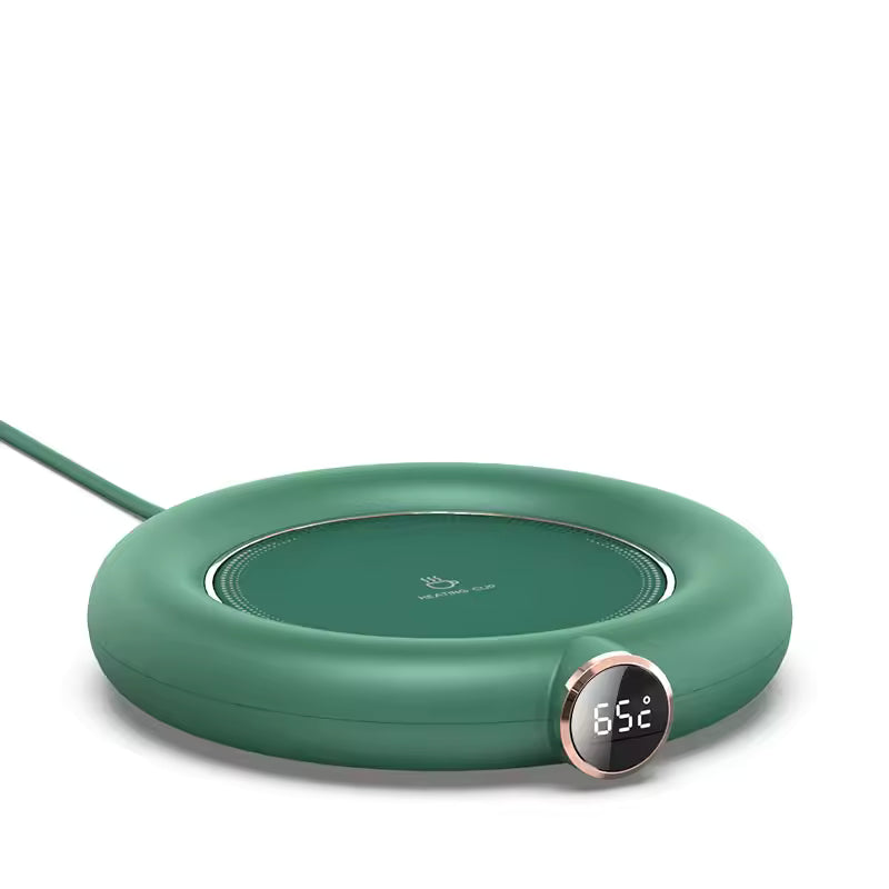 USB Mug Warmer With LED Display Adjustable Temperature Coffee Cup Heater
