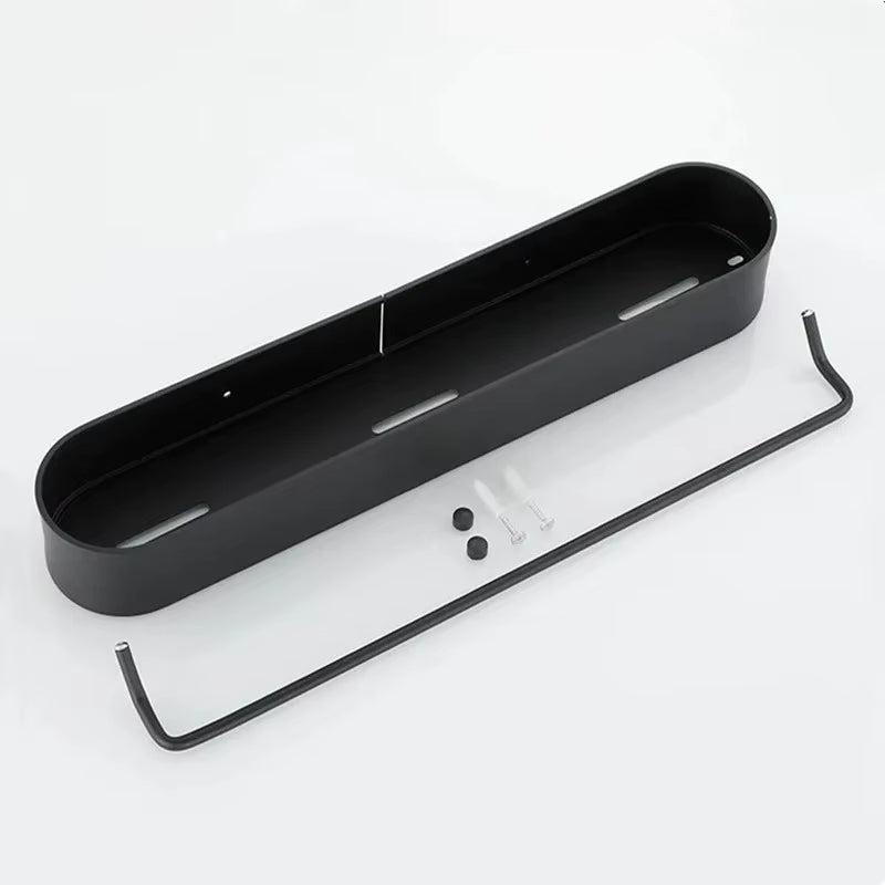 Wall-Mounted Bathroom Shelf Towel Rack Space-Saving Storage Organizer
