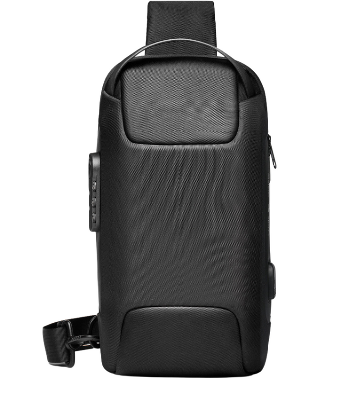 Waterproof Crossbody Sling Bag with USB Charging Port Anti Theft Shoulder Travel Bag