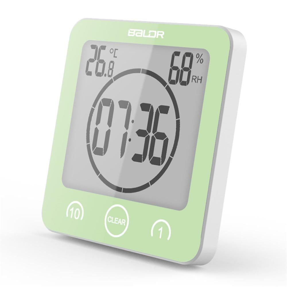 Waterproof Shower Clock Bathroom Timer Large Display