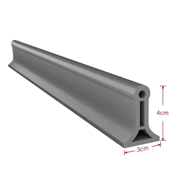 Waterproof Shower Threshold Barrier Strip Flexible Bathroom Water Stopper for Shower Floor