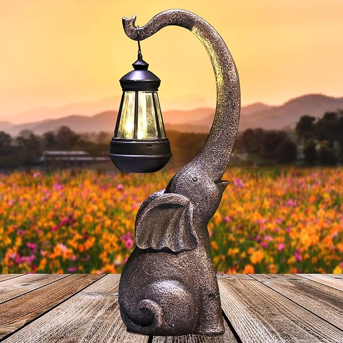 Waterproof Solar Elephant Garden Light LED Outdoor Decorative Lamp