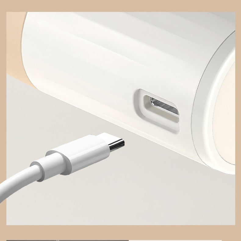 White Scalp Applicator with Measuring Scale β USB Rechargeable Scalp Massage Device