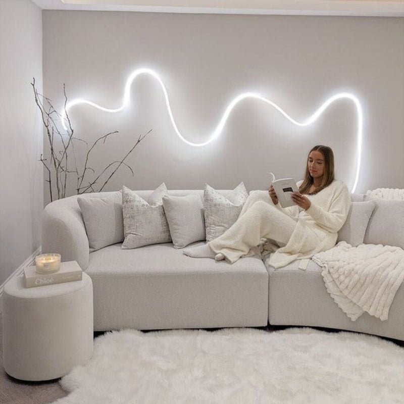 WiFi Smart LED Light Strip App Controlled RGB Ambient Lighting for Bedroom Living Room Decor