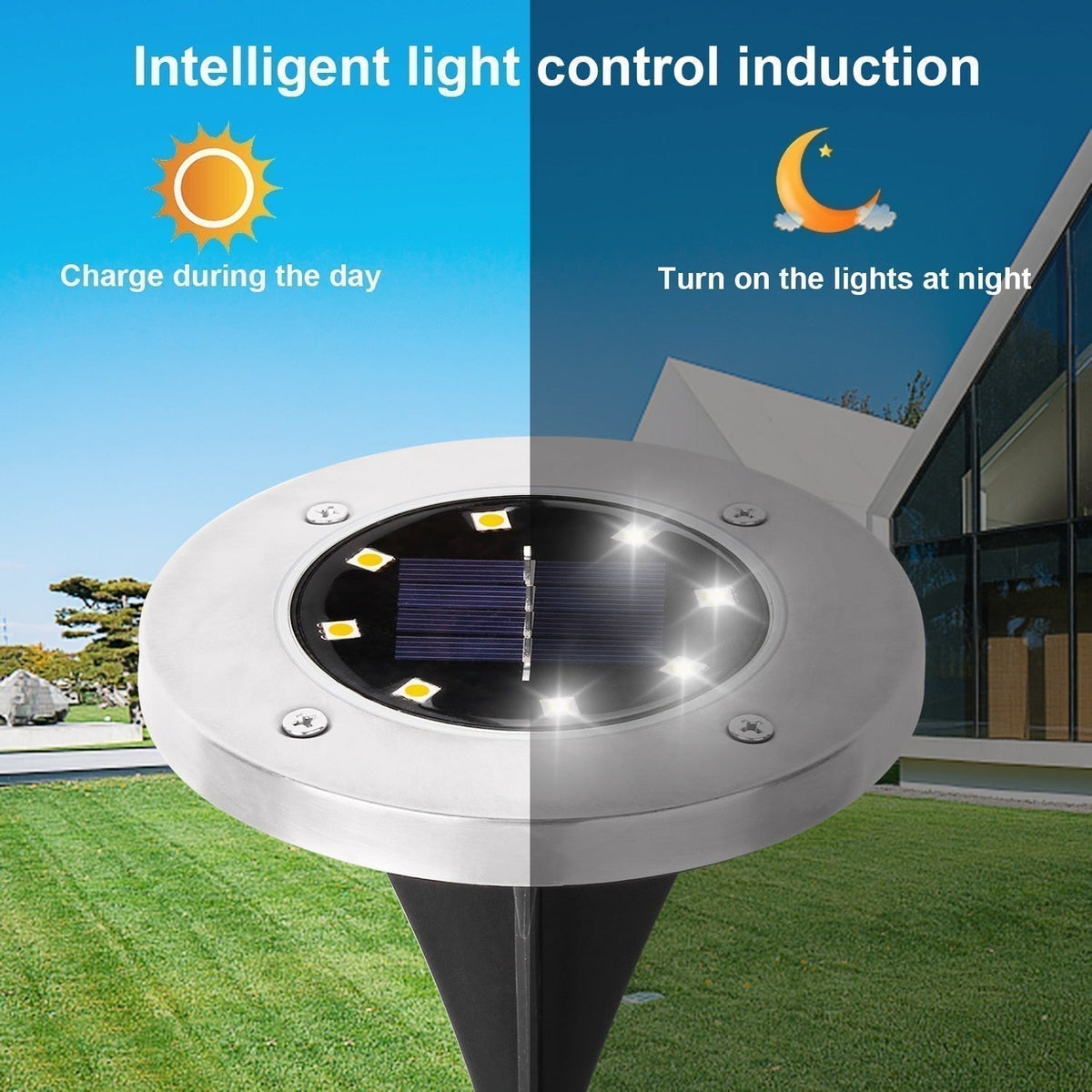 Wireless Solar LED Garden Lights Outdoor Waterproof Automatic Lighting