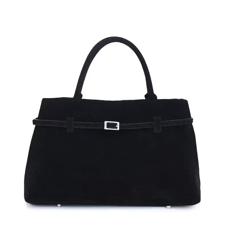 Women's Buckle Design Handbag Large Capacity Lightweight Shoulder Bag