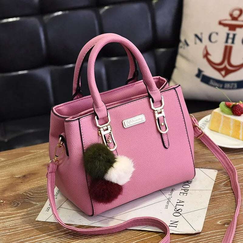 Women’s Tassel Handbag Stylish PU Leather Shoulder Bag with Spacious Design