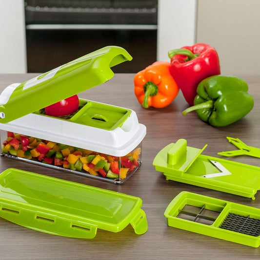12 In 1 Vegetable Chopper Slicer Stainless Steel Kitchen Tool