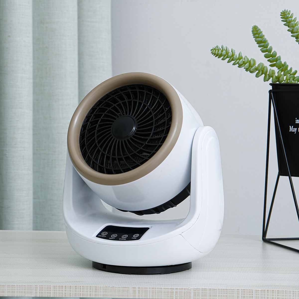 1500W Mini Space Heater Compact Electric Warm Air Fan