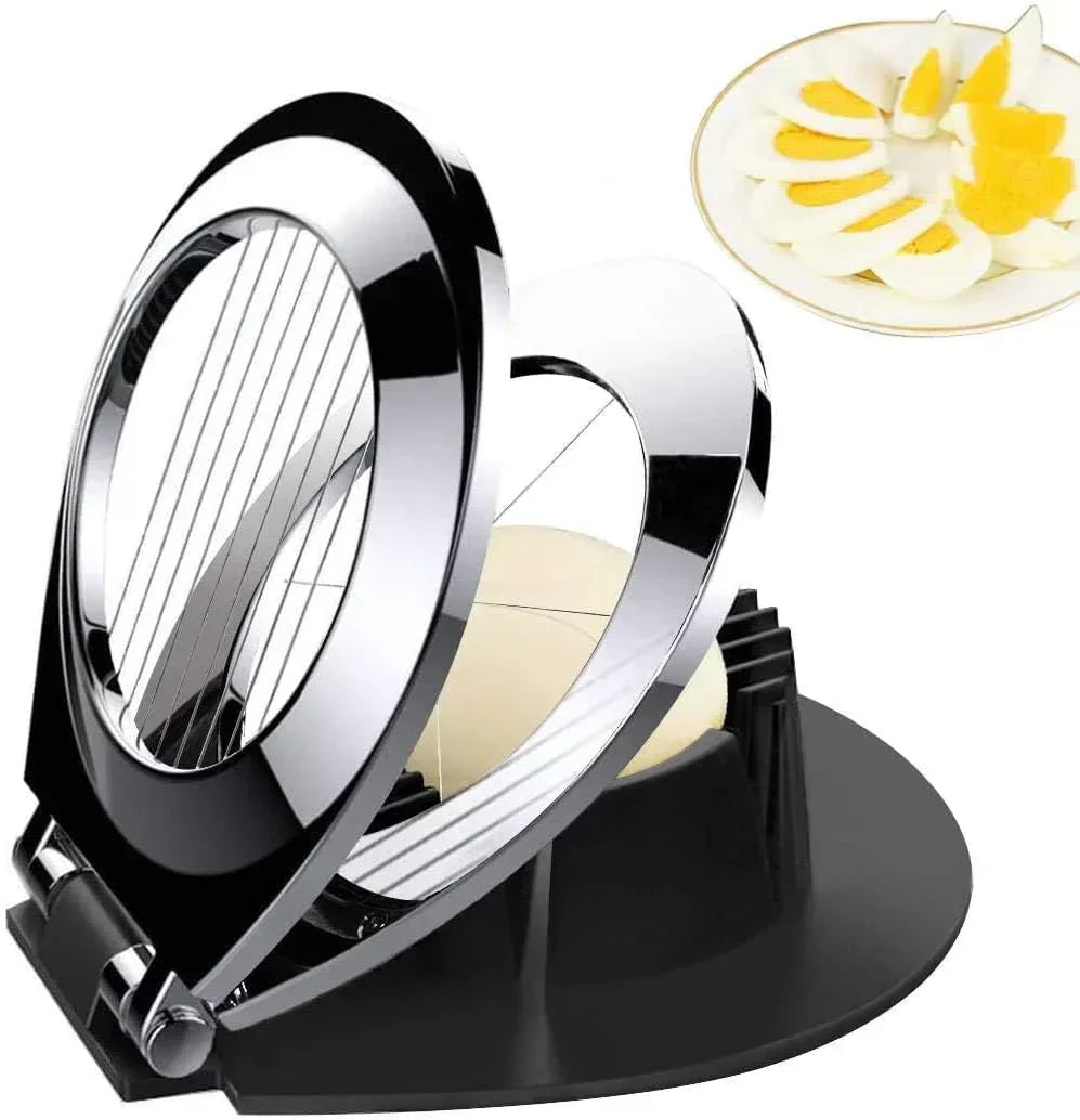 3 In 1 Stainless Steel Egg Slicer Cutter Three Way Kitchen Tool