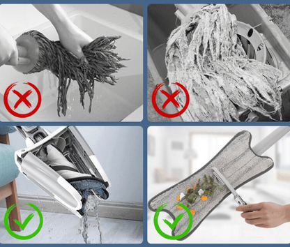 360 Degree Flat Floor Mop Microfiber Cleaning System