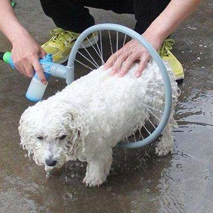 360 Degree Ring Dog Washer with Adjustable Spray Pressure Pet Bathing Tool