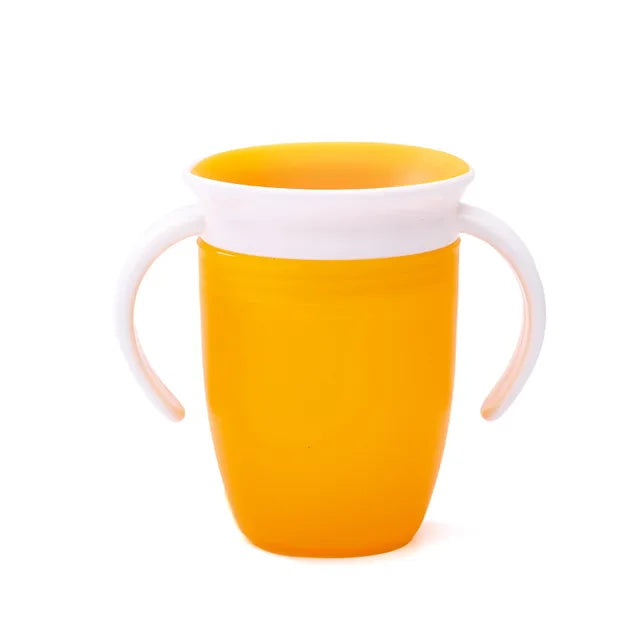 360 Trainer Cup with Handles Spill Resistant Toddler Sippy Cup Lightweight Baby Learning Drinking Cup