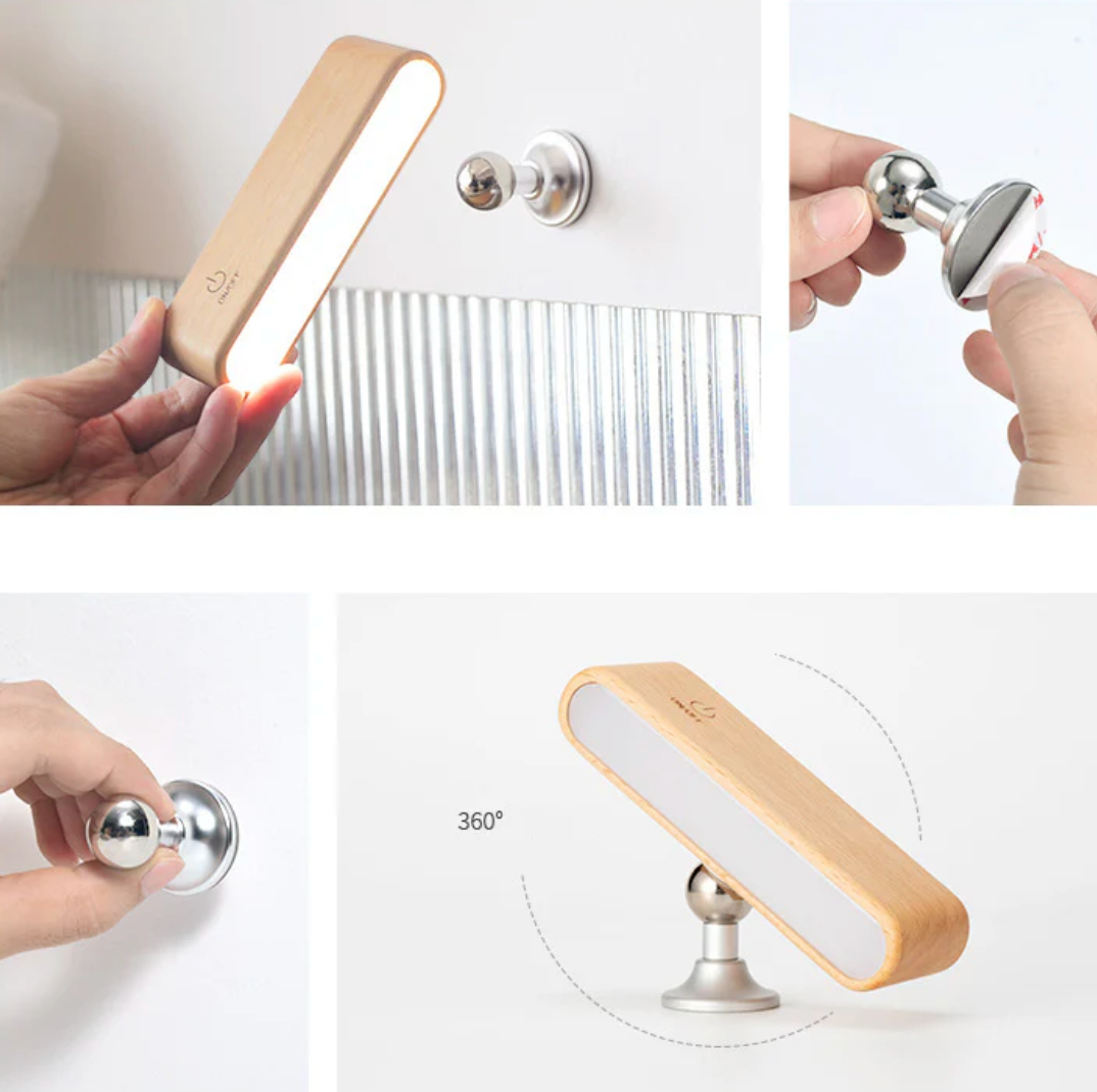 360° Rotating Magnetic Rechargeable LED Wall Light Cordless Adjustable Wall Lamp
