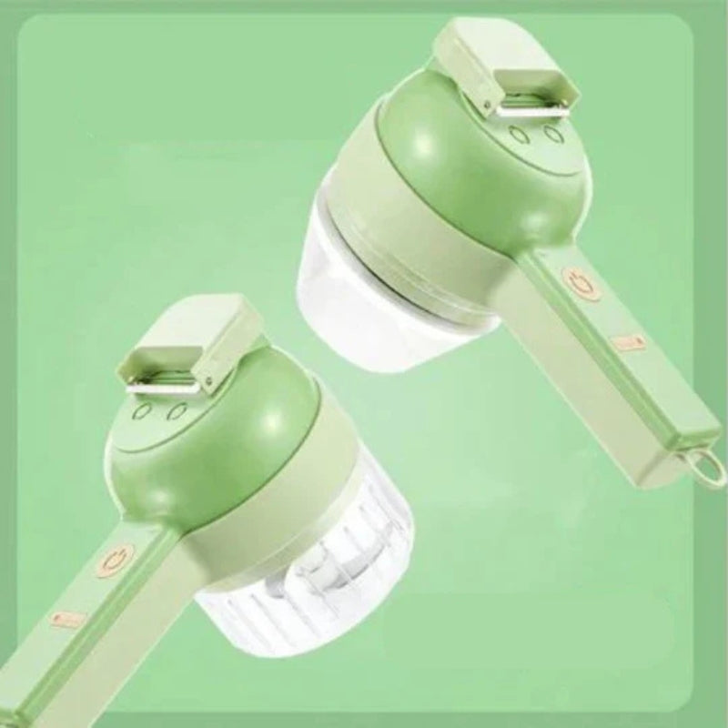 4 in 1 Electric Handheld Food Chopper Vegetable Garlic Meat Herb Portable Cutter