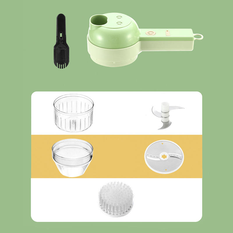 4 in 1 Electric Handheld Food Chopper Vegetable Garlic Meat Herb Portable Cutter