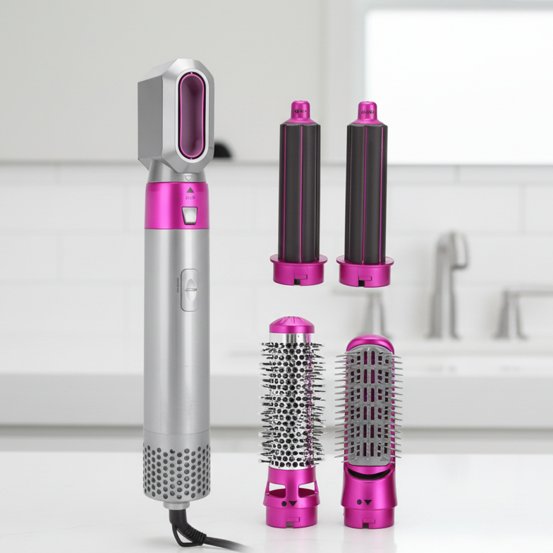 5 in 1 Hot Air Hair Styler Premium Hair Dryer Curling Volume Tool