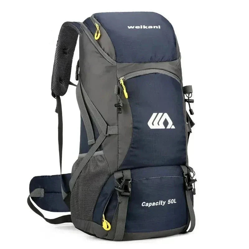 50L Waterproof Nylon Backpack – Large Capacity Camping and Hiking Rucksack