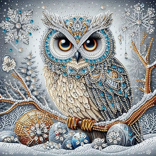 5D Diamond Painting Owl Kit DIY Crystal Diamond Art Craft Set for Adults Relaxing Hobby Home Wall Decor