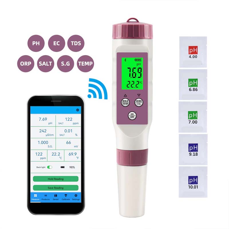 7 in 1 Smart Water Quality Tester Pool Spa Digital Monitor